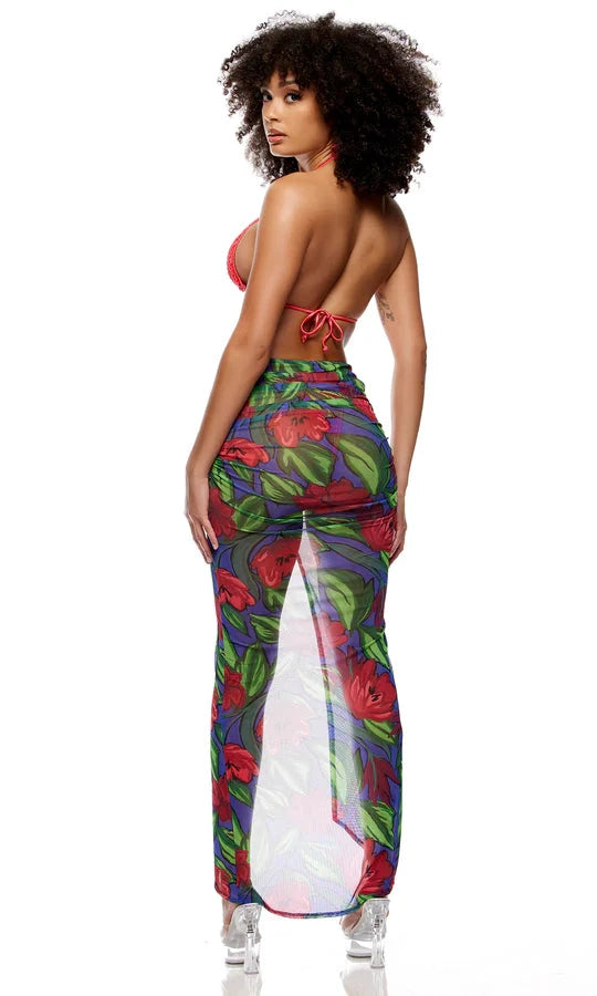 Calabria Mesh Pool Maxi Skirt by Forplay
