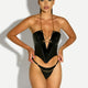 Chained Bustier Bra Set by Oh La La Cheri