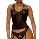 Thirst Strap Strappy Lace Bustier Lingerie Set by Forplay