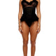Bare It All Mesh Marabou Teddy Set by Forplay