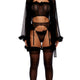 Bare It All Mesh Marabou Robe by Forplay
