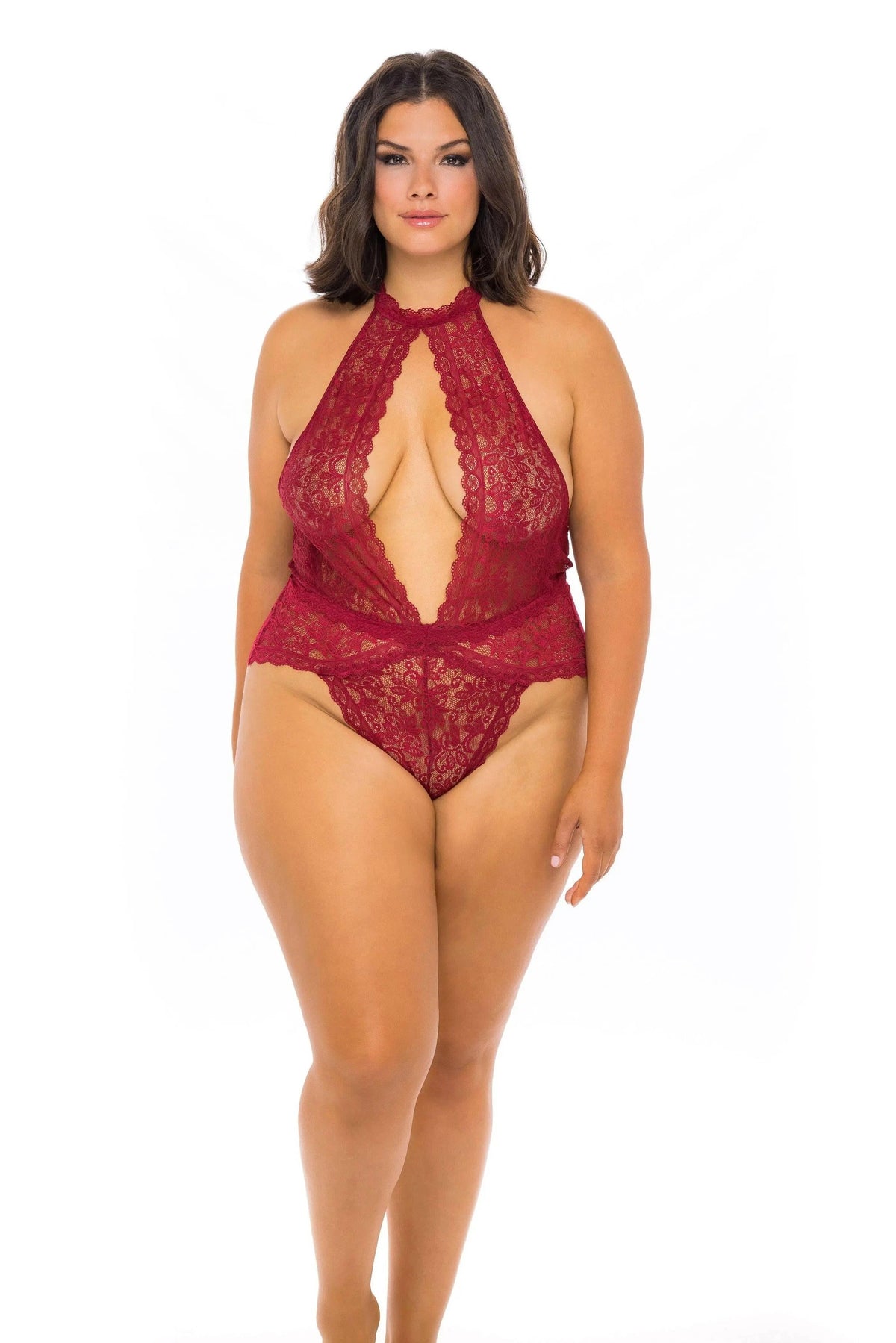 Allison All Over Lace Plunge Teddy by Oh La La Cheri