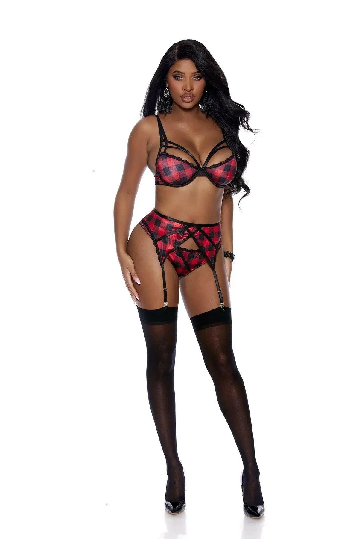 Buffalo Plaid 3 Piece Set by Elegant Moments