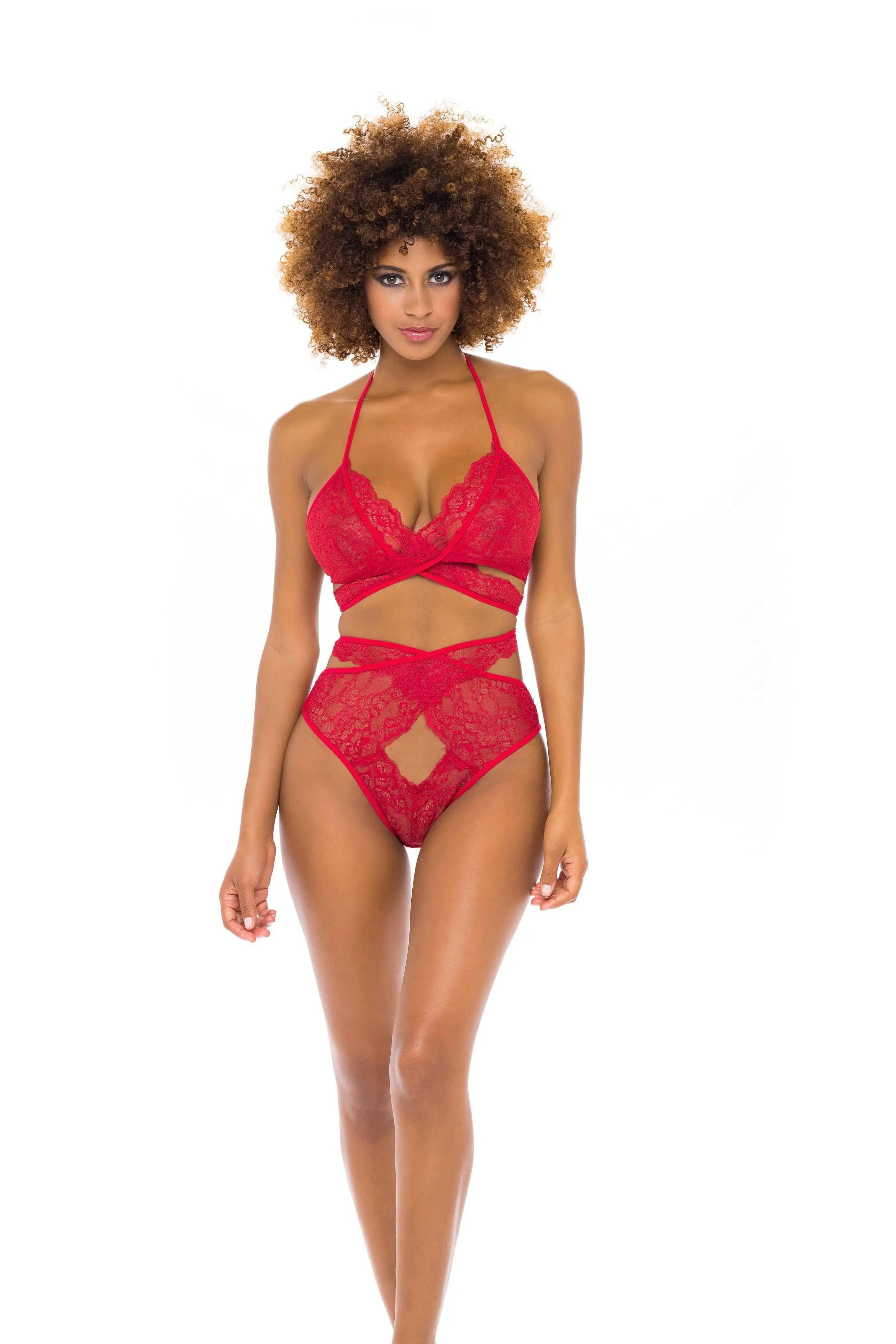 Charlena Lace Wraparound Bra Set by Oh La La Cheri