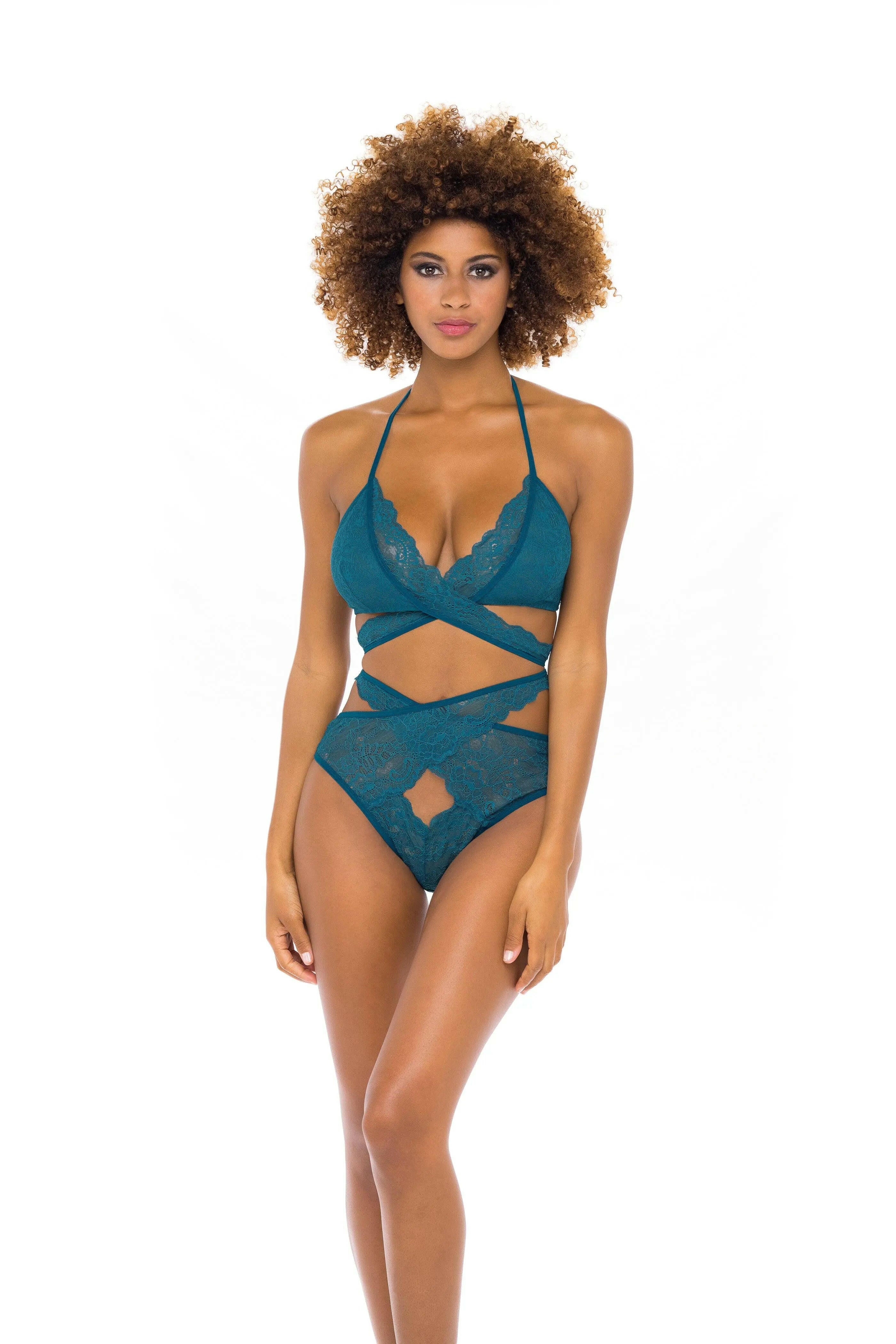 Charlena Lace Wraparound Bra Set by Oh La La Cheri