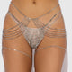 Diamond Rhinestone Drape Garter Belt by House of Desire