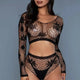 Floral Delight Bodystocking by BeWicked