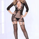 Floral Pattern Bodystocking by Seven 'Til Midnight