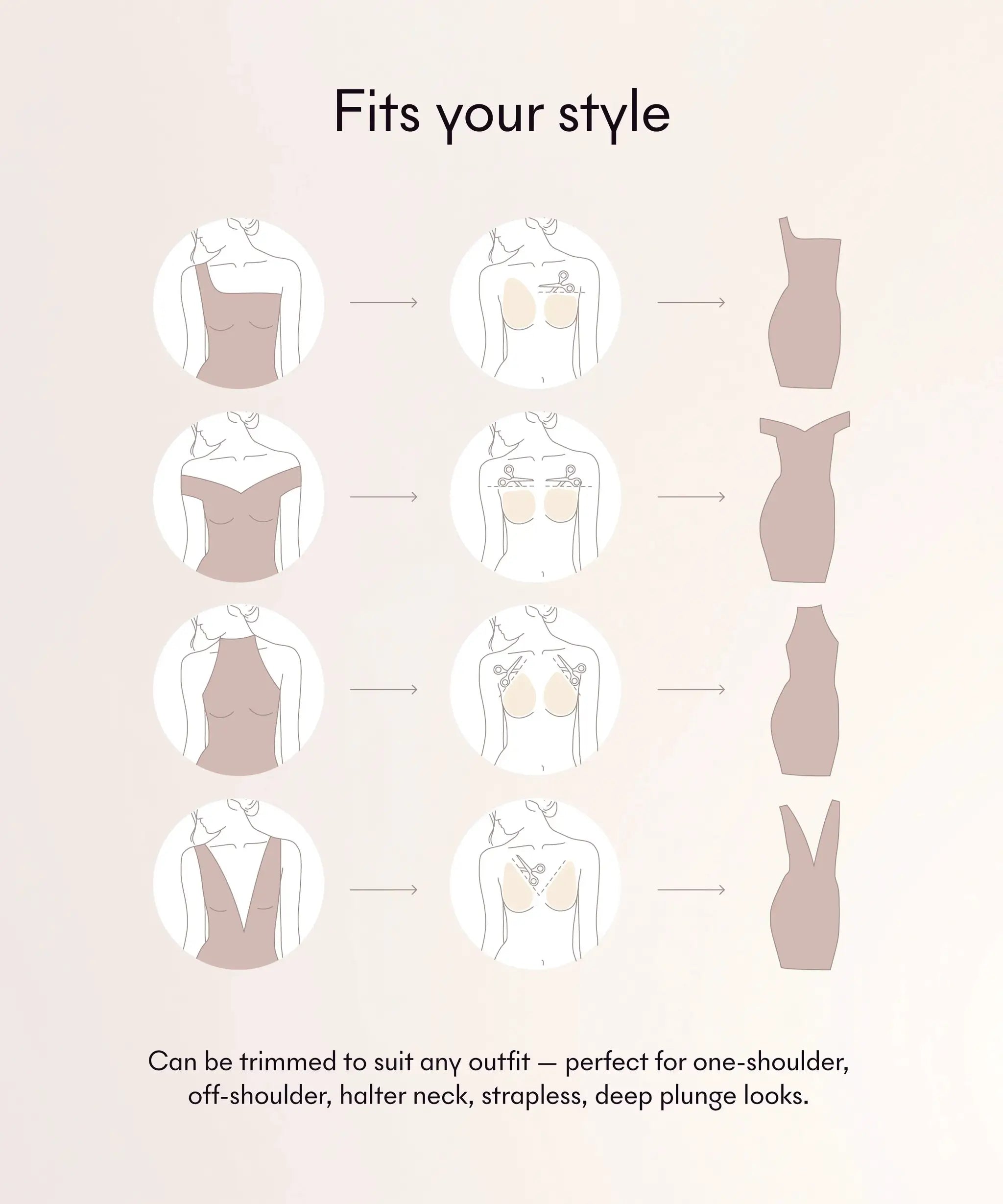 Game Changer Lift & Shape Adhesive Bra - 4 Pack by Nood
