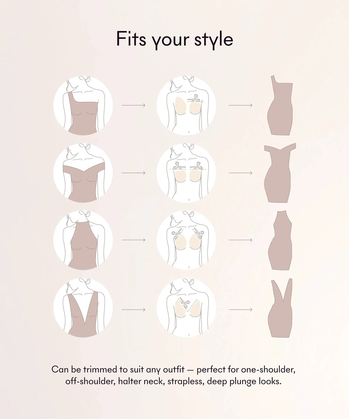 Game Changer Lift & Shape Adhesive Bra - 4 Pack by Nood