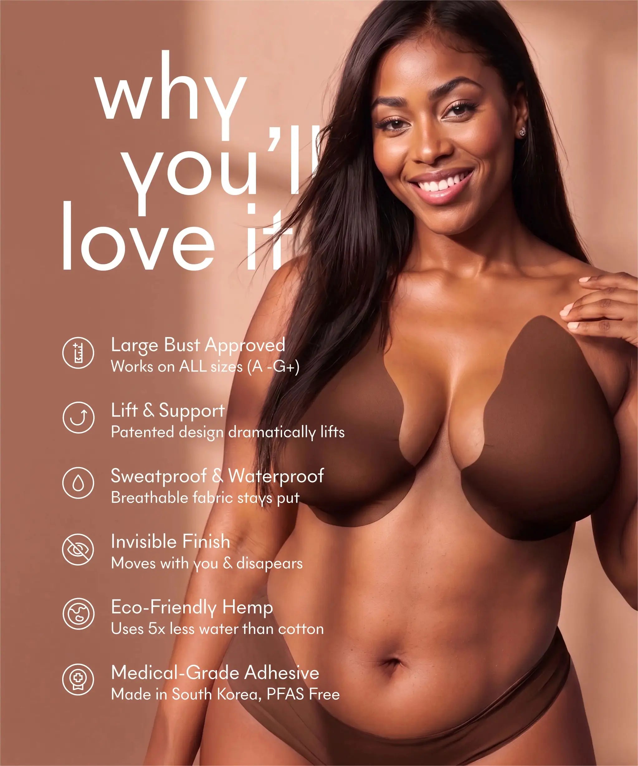 Game Changer Lift & Shape Adhesive Bra - 4 Pack by Nood