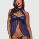 Liliana Lace & Mesh Halter Babydoll Set by House of Desire