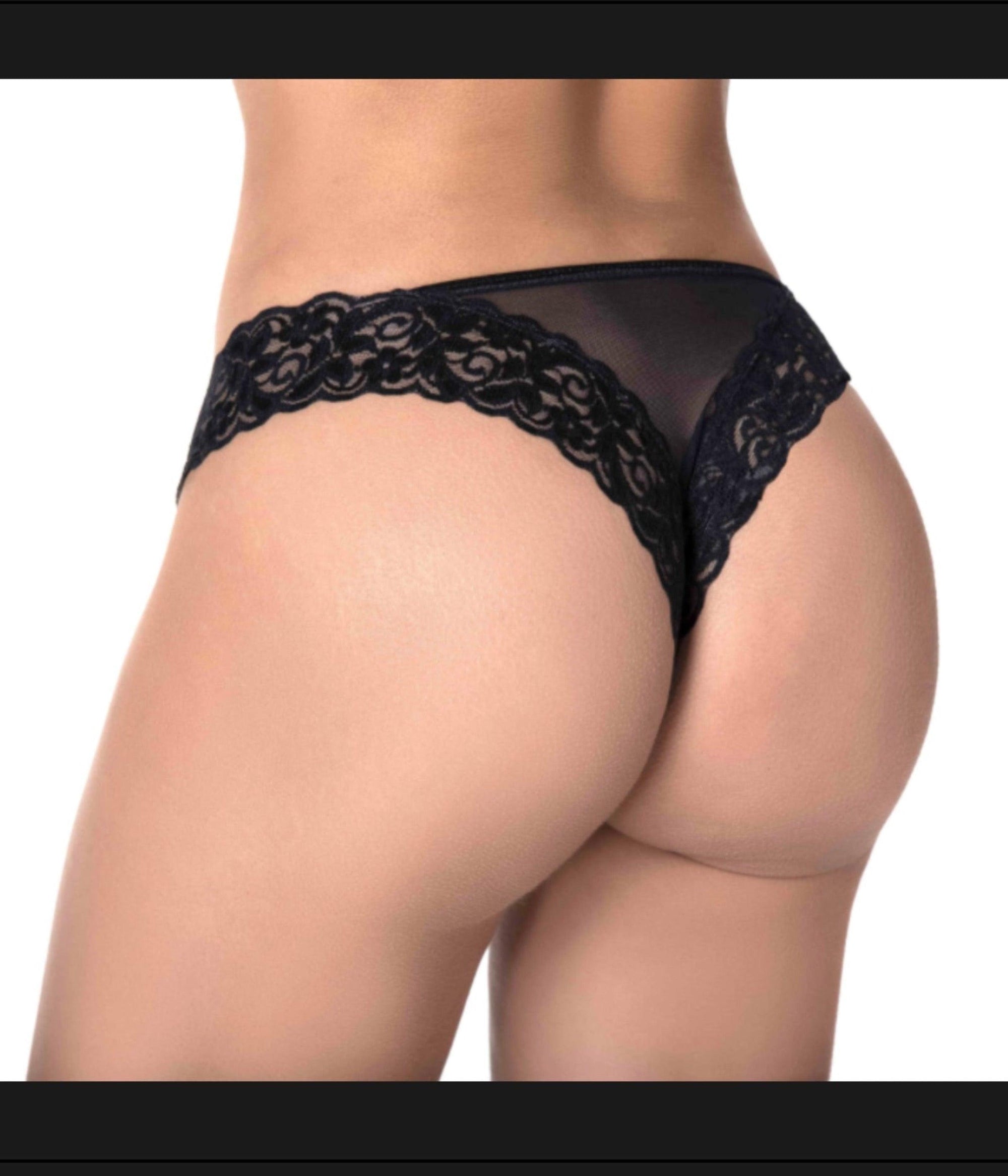 Lace and Mesh Panty - Seductive Stature