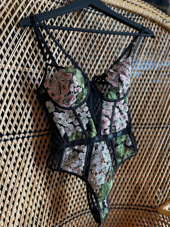 Hydrangea Night Bodysuit by Kilo Brava