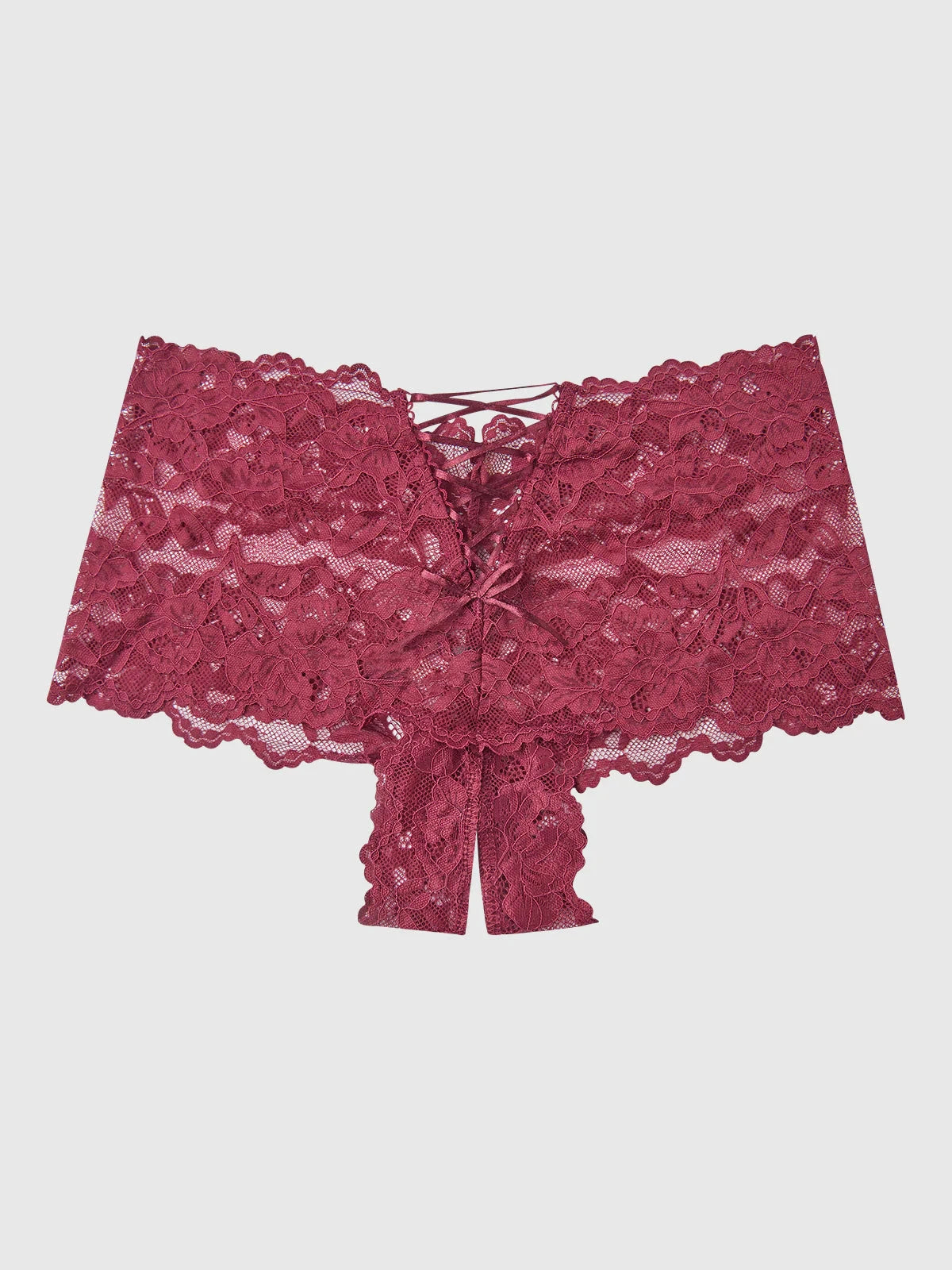 Bella Lace Crotchless Cheeky by House of Desire