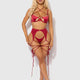 Iryna Silky Micro & Rope Bra, Garter & Thong Set by House of Desire