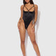 Iryna Silky Micro & Rope Crotchless Teddy by House of Desire
