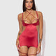 Iryna Silky Micro & Rope Open Back Chemise & G-String Set by House of Desire