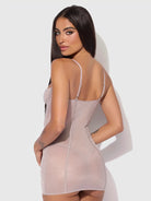 Presley Shine Mesh & Rhinestone Chemise & G-String Set by House of Desire
