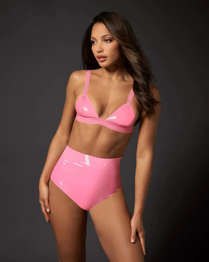 Latex High Waist Hot Pant by Bluebella