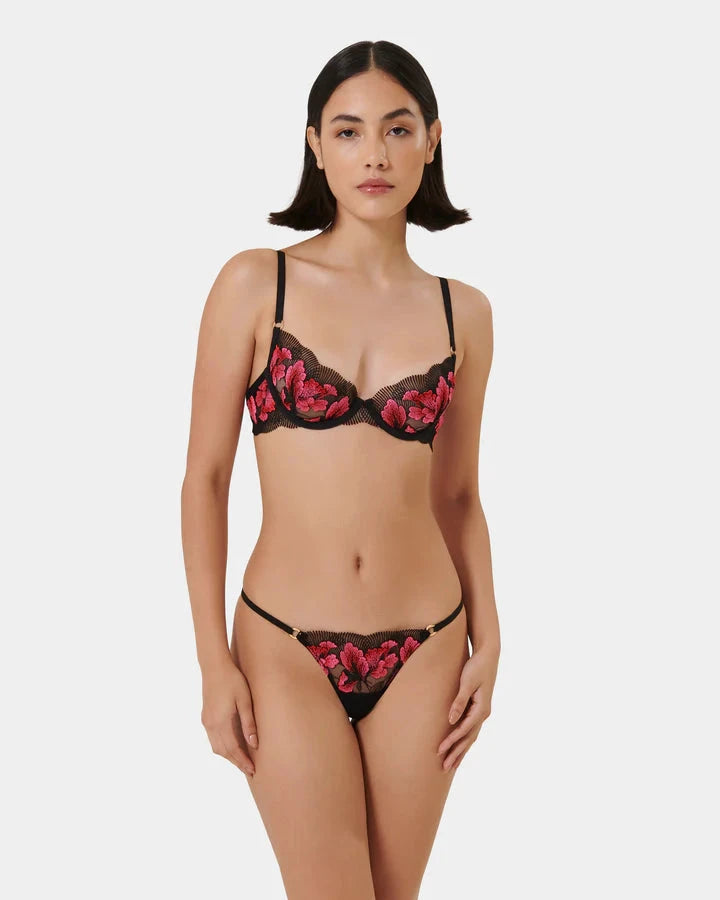 Vivienne Floral Embroidered Brief by Bluebella