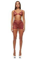 Patch of Petals Lace Bralette & Shorts Lingerie Set by Forplay