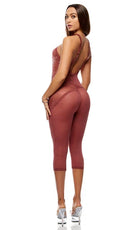 Patch of Petals Lace Capri Catsuit by Forplay