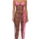 Animal Instincts Sheer Mesh Nightgown & Thong by Forplay