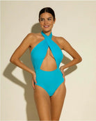 Bisou Cross Halter Bodysuit by Cosabella