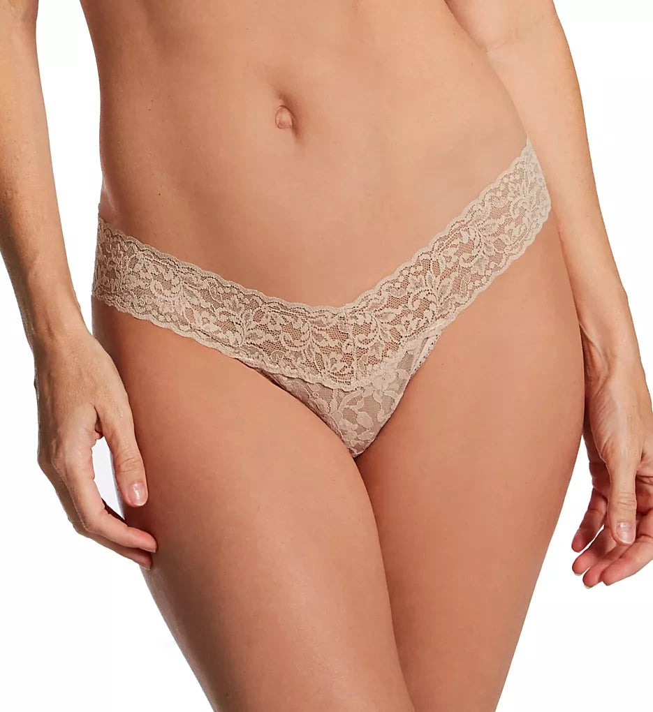 Signature Lace Low Rise Thong by Hanky Panky