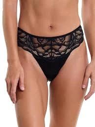 Dark Romance Natural Rise Thong by Hanky Panky