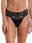 Dark Romance Natural Rise Thong by Hanky Panky