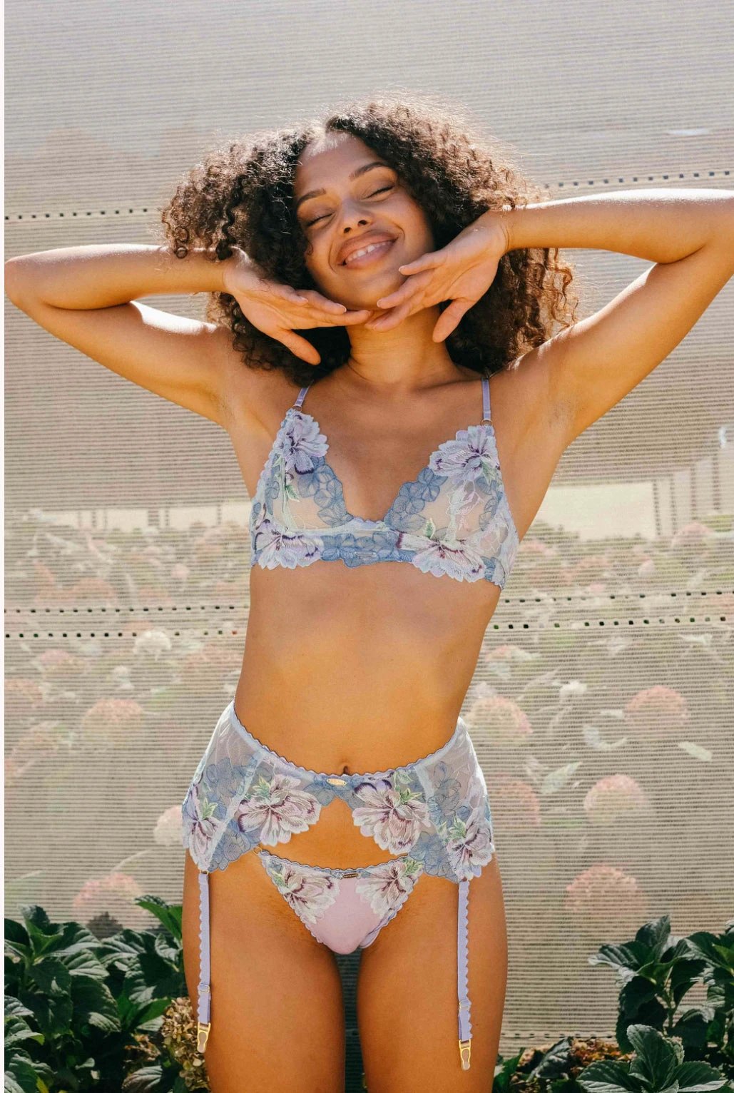 Remmi Longline Garter Belt by Nette Rose