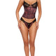 Second Skin Snake Satin Bustier Set by Forplay