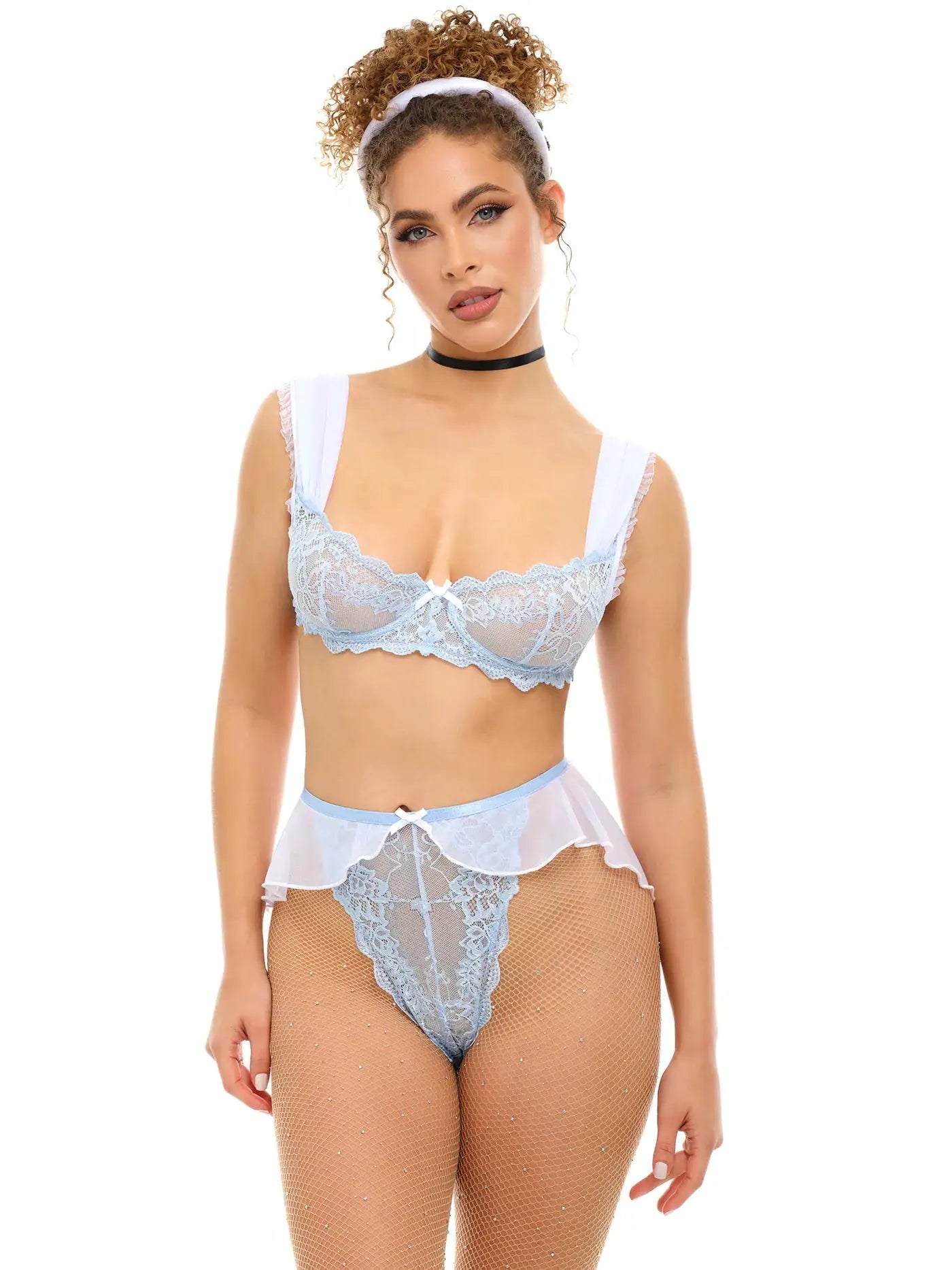 Cheri-Ella Lace Costume Lingerie Set by Oh La La Cheri