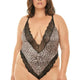 Jolene Leopard Print Satin Teddy by Oh La La Cheri