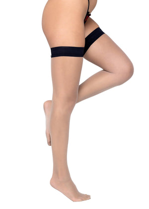 Colored Stay-Up Stockings - Seductive Stature