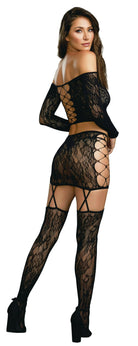 Lace Patterned 3 Piece Set by Dreamgirl