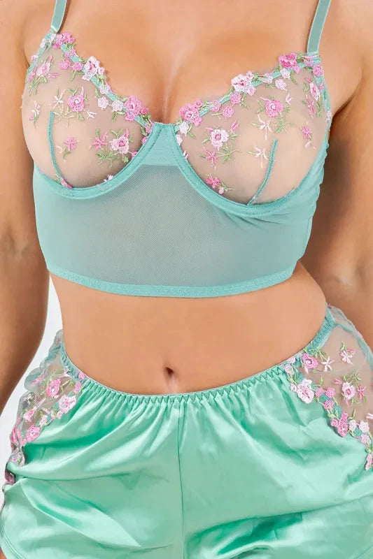 Floral Fantasy Camisole Set by Just Sexy Lingerie