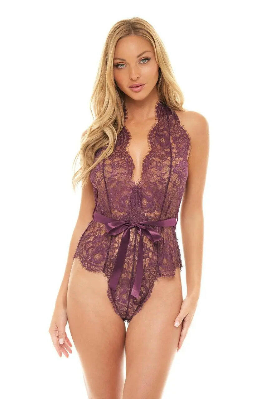 Naomi Eyelash Lace Teddy by Oh La La Cheri