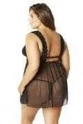 Nora Floral Lace and Mesh Babydoll by Oh La La Cheri