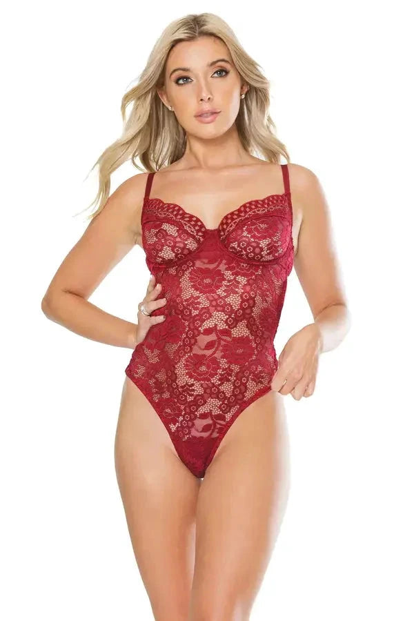 Ruby Romance Teddy by Coquette