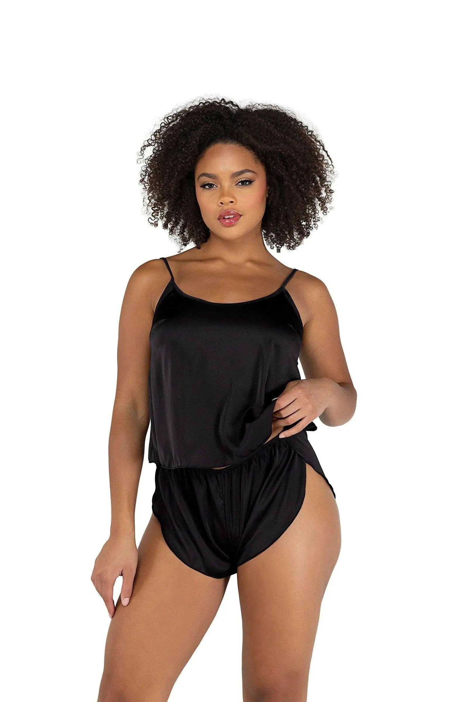 Soft Satin Tulip Short Set by Roma Confidential