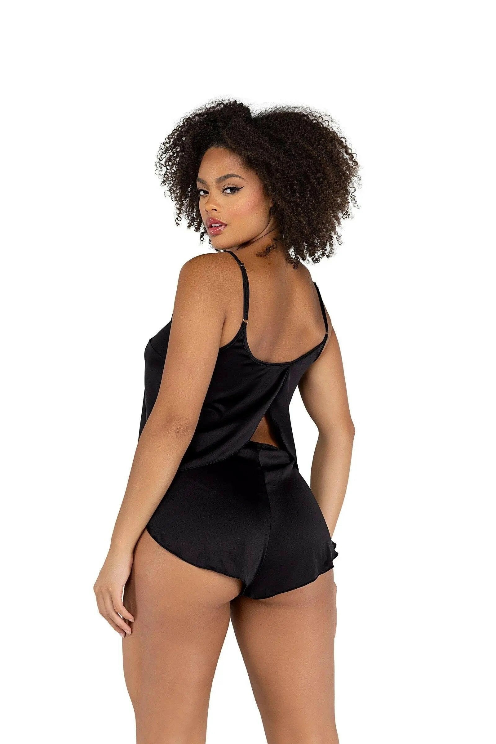 Soft Satin Tulip Short Set by Roma Confidential