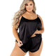 Soft Satin Tulip Short Set by Roma Confidential