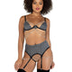 Sparkle Diamond Crotchless Set by Roma Confidential