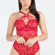 Strappy Open Crotch Teddy by Just Sexy Lingerie