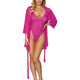 Stretch Mesh Teddy and Robe Set by Dreamgirl