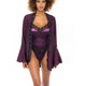 Thea Embroidered Short Robe by Oh La La Cheri