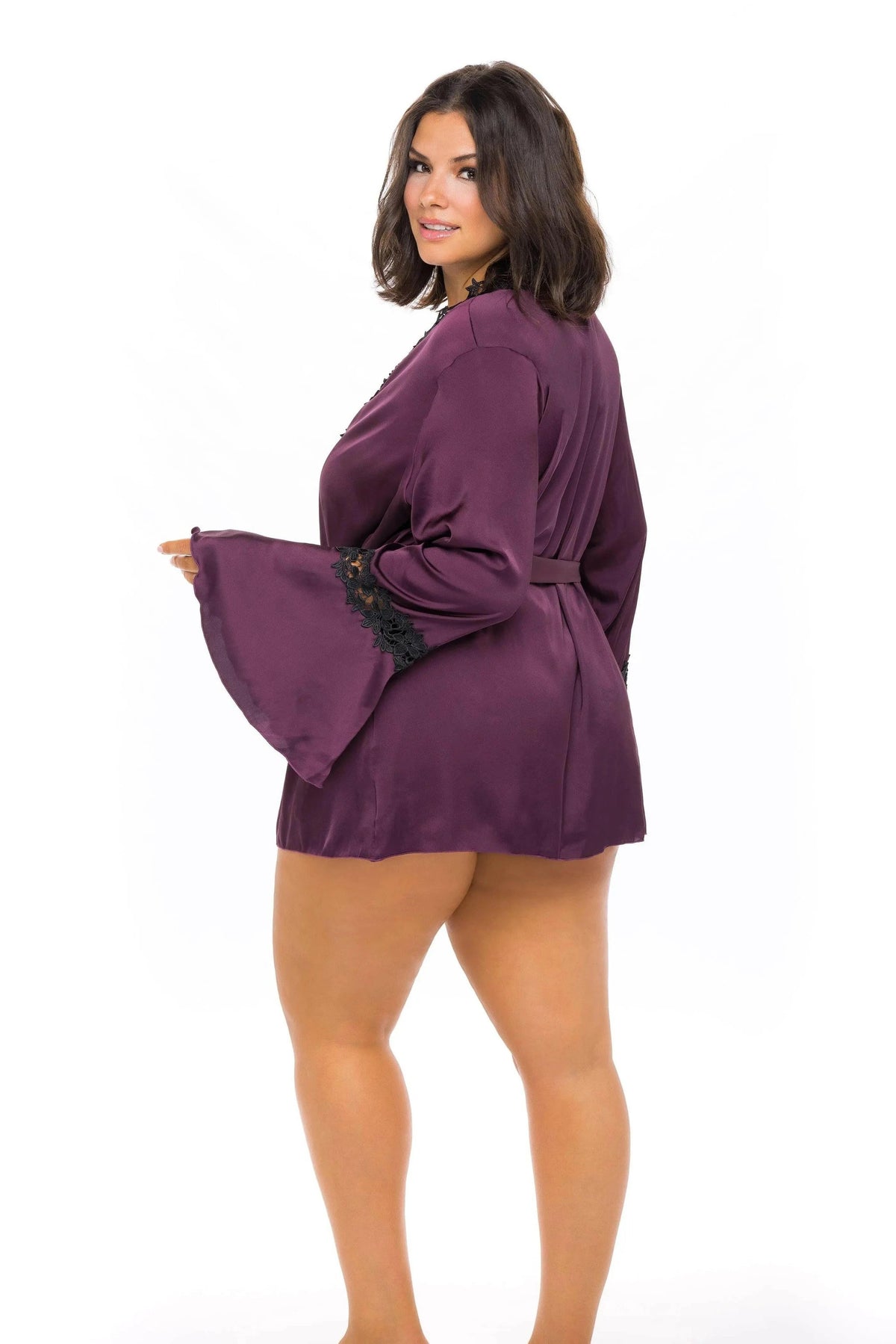 Thea Embroidered Short Robe by Oh La La Cheri